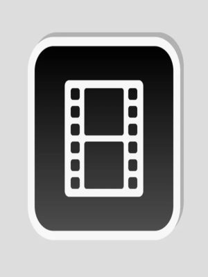 film şeridi sticker